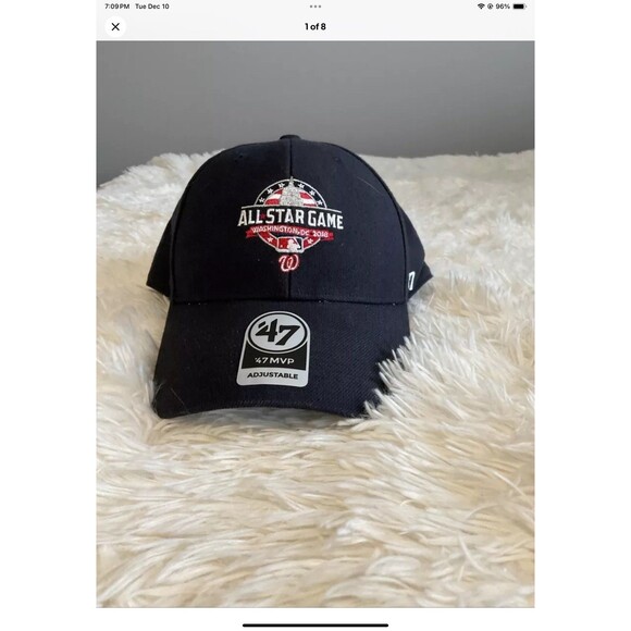 MLB All Star Game Washington DC 2018 Black One Size Hook And Loop Closure - Picture 1 of 8